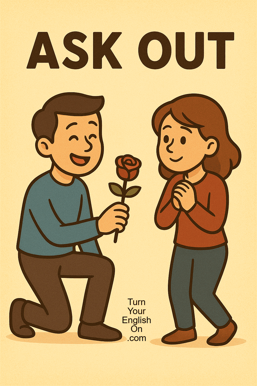 Ask out - Phrasal Verb - Turn Your English On